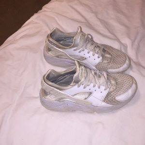 Nike white huaraches